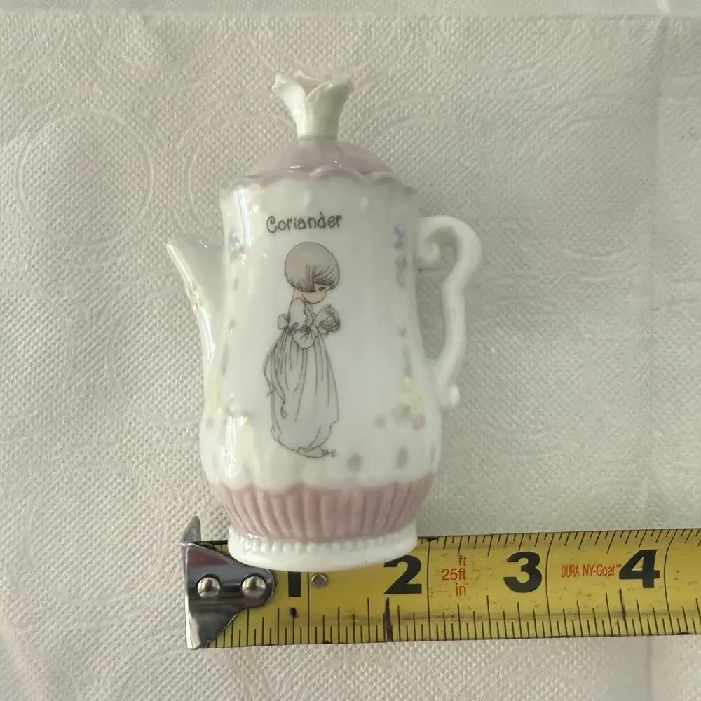 Precious Moments 1995 Porcelain Teapot Spice Jar for Coriander